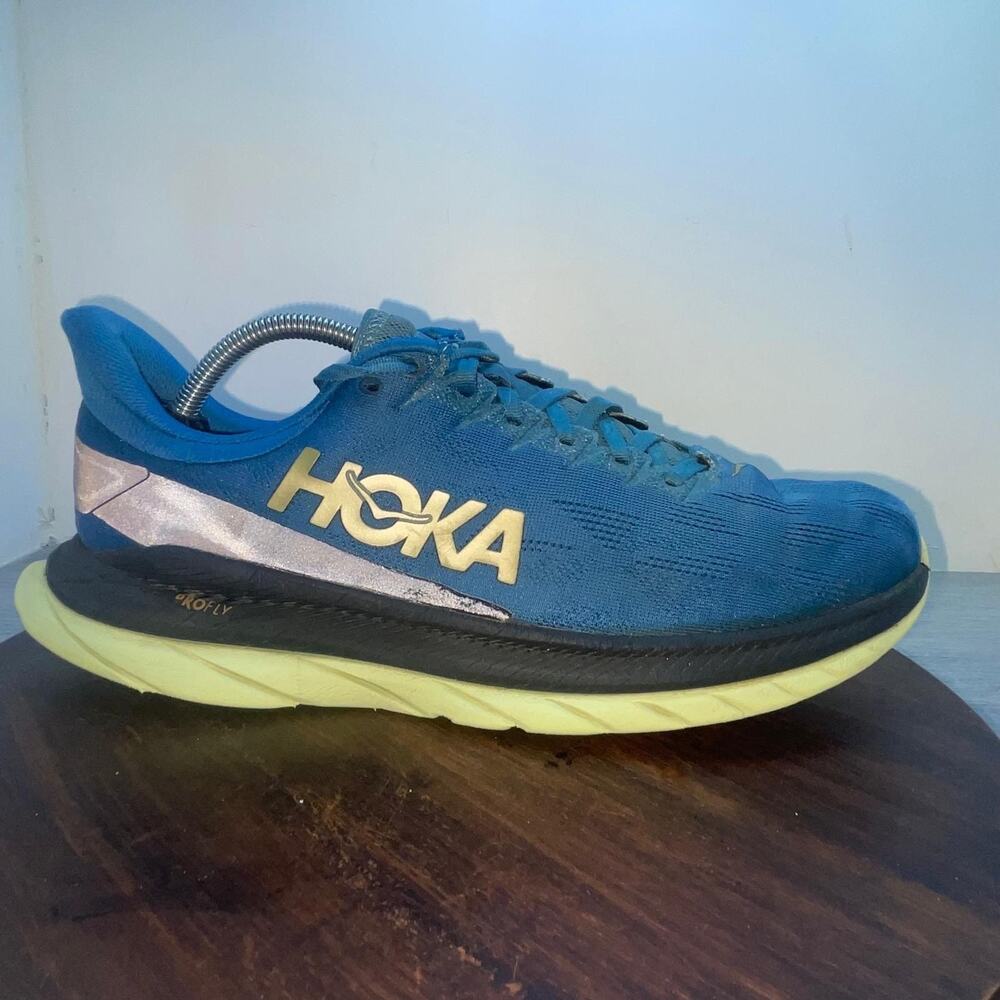Hoka One One Mach 4 Running Shoes 1113528 BCBLC Blue Sneakers Mens Size 11 D